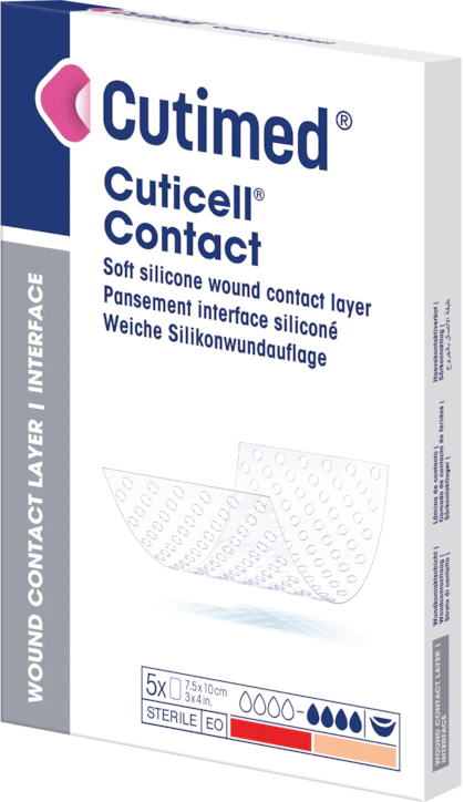 Cutimed Cuticell Contact - Weiche Silikonwundauflage, steril