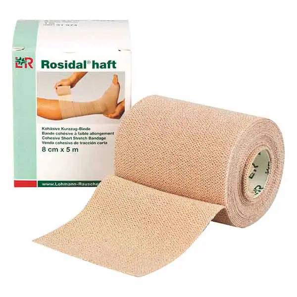 Rosidal Haft Binde - Kohäsive Kurzzugbinde zur Kompression