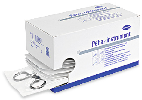 Irisschere, gebogen - spitz/spitz, 11,5 cm, Peha-Einmalinstrument