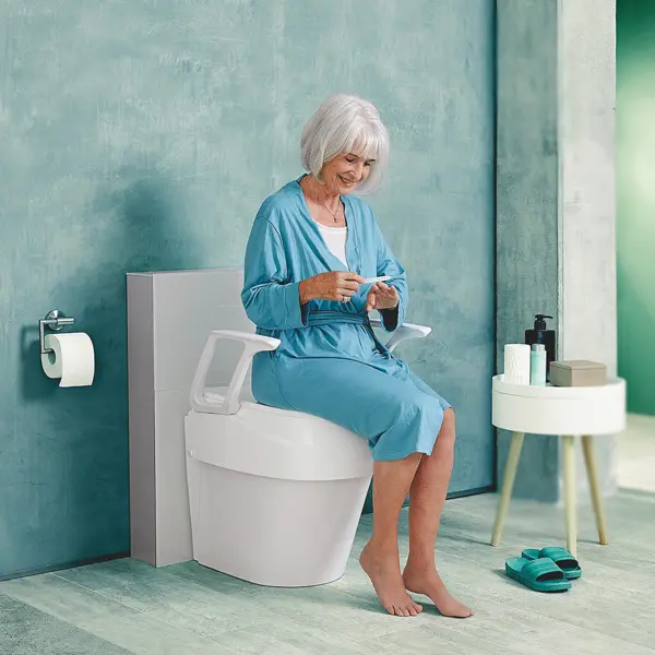 Toilettensitzerhöhung Universal - Verstellbare Sitzhöhe 8-15 cm