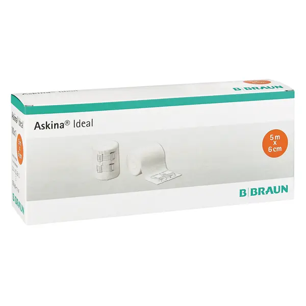 Askina Ideal - Kompressionsbinde einzeln cellophaniert, längselastisch für sicheren Sitz