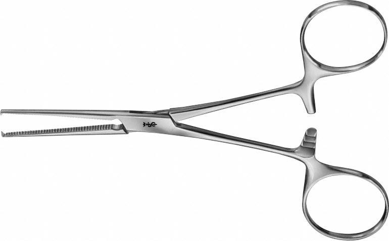 Aesculap KOCHER Arterienklemme, 14 cm - gerade, 1 x 2 Zähne