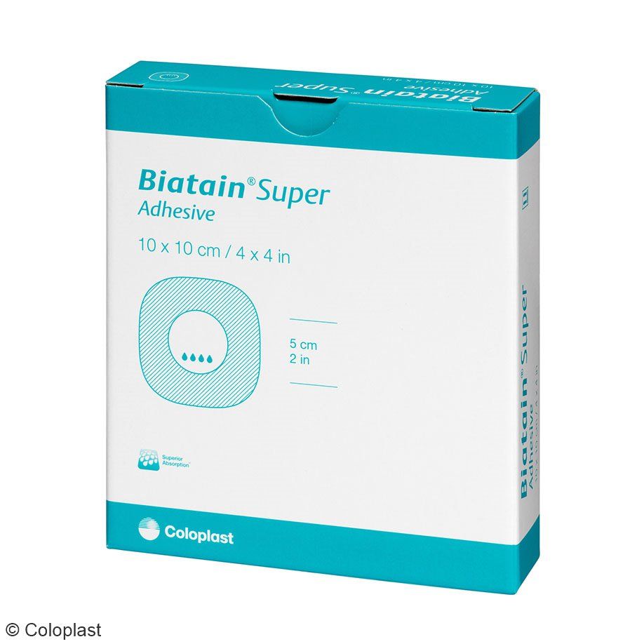 Biatain Super, steril - Hydrokapillarer Verband, selbsthaftend, 10 Stück