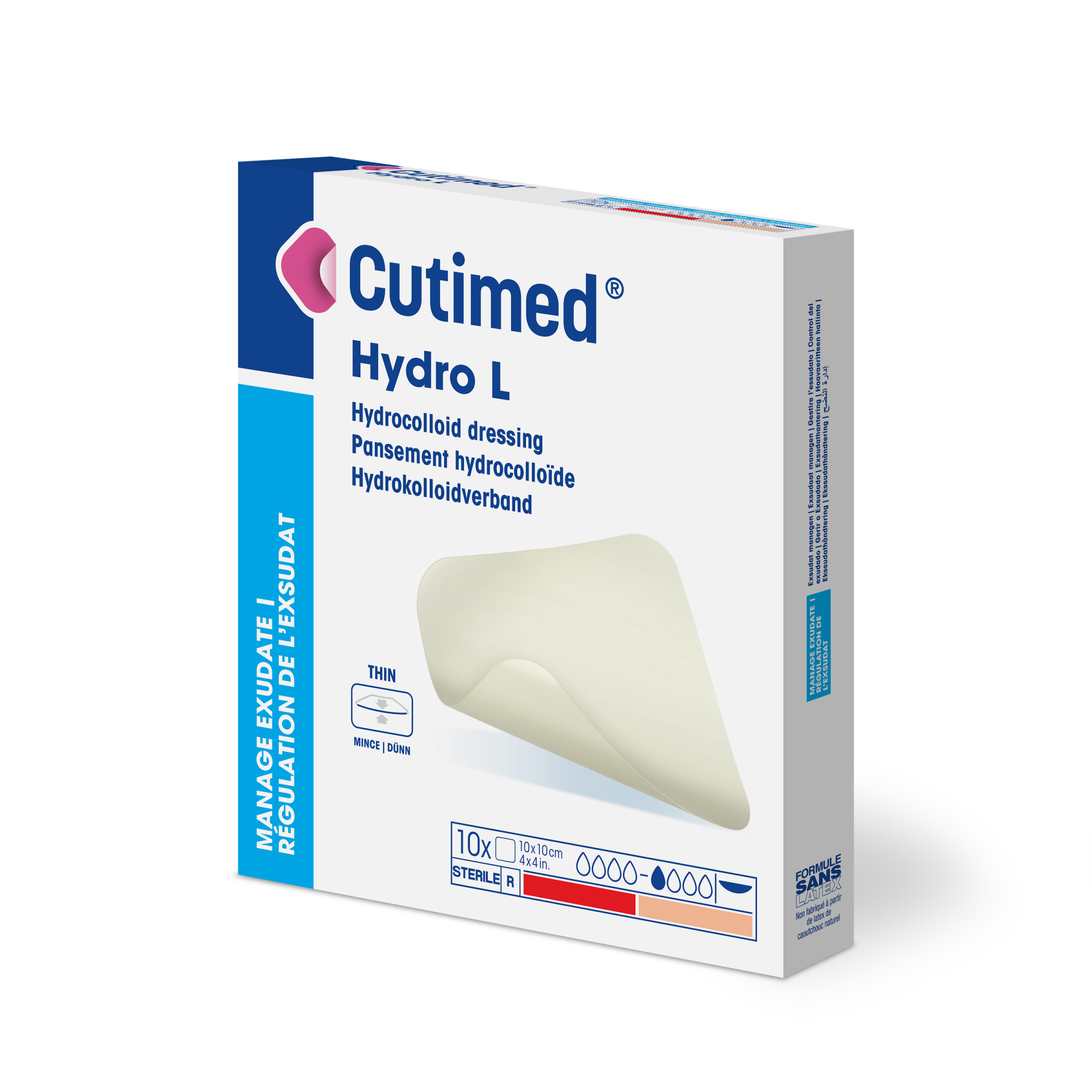 Cutimed hydro L  - Steriler dünner Hydrokolloidverband, selbstklebend