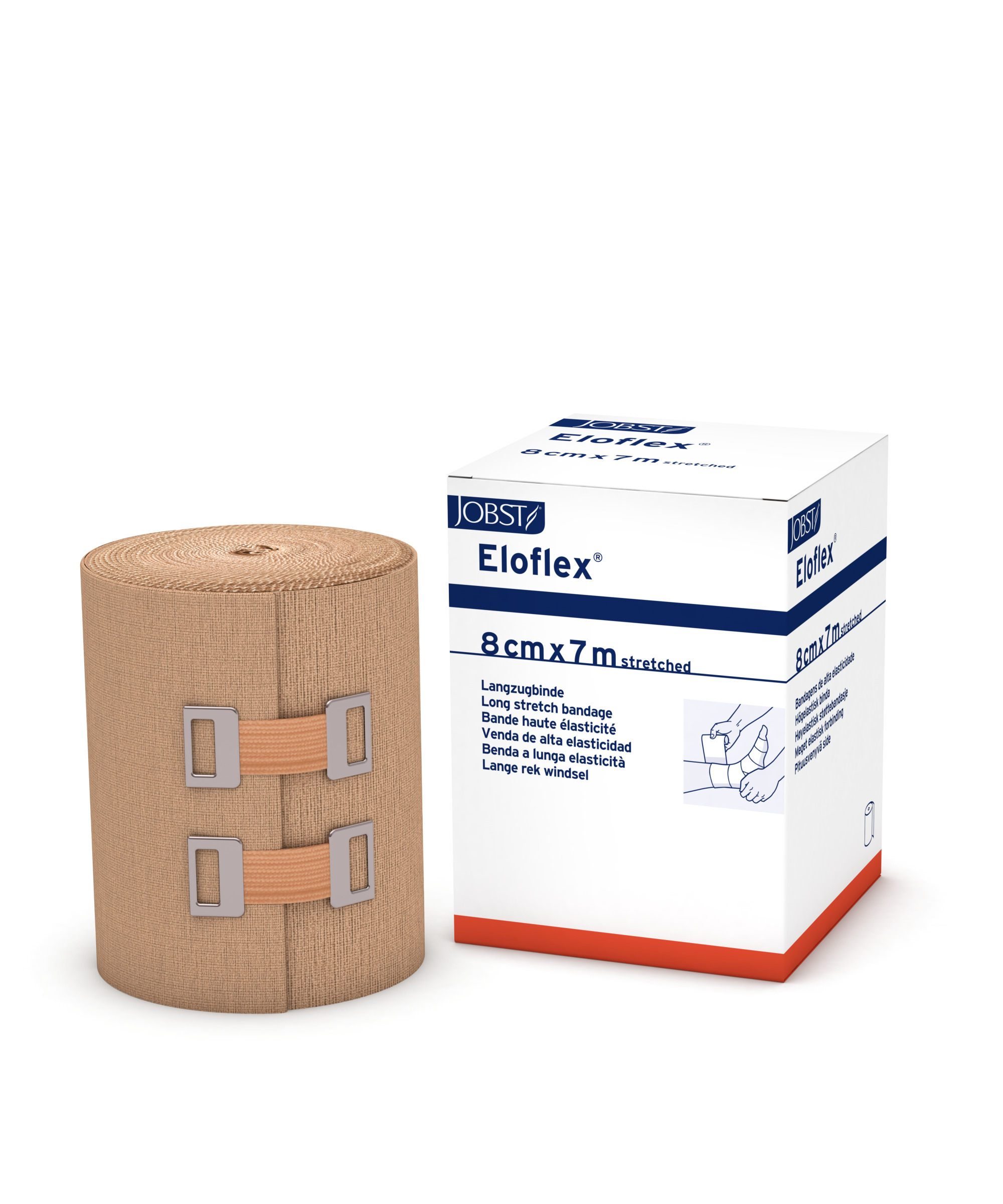 Eloflex - Stütz- und Entlastungsbinde Langzug mit 180 % Dehnung