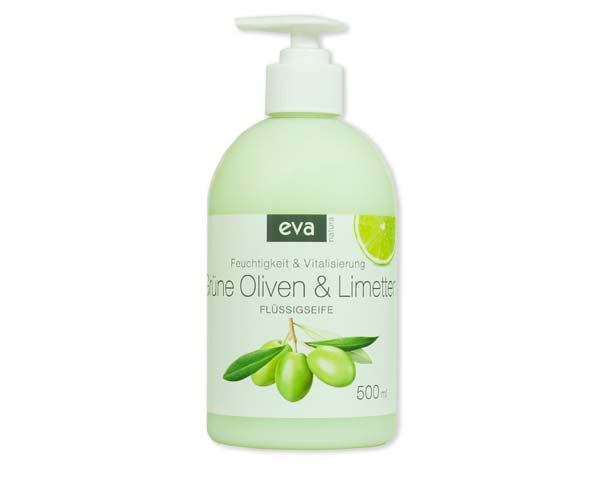 Cremige Flüssigseife mit Limetten und Grüne-Oliven Extrakt, 500 ml
