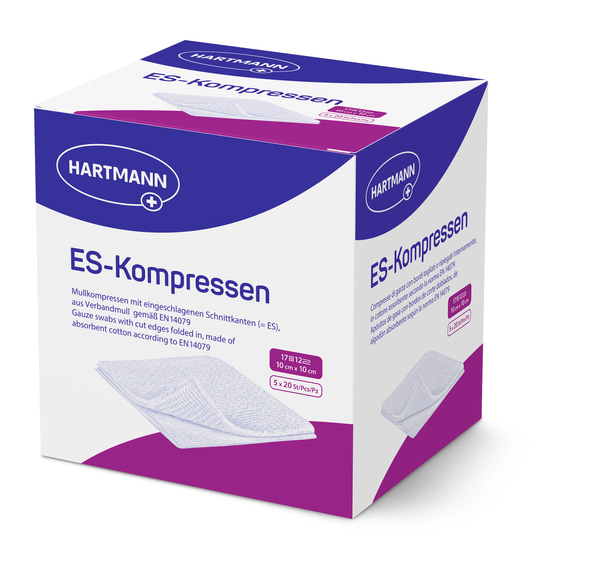 Hartmann ES-Kompressen 12-fach - Sterile Mullkompressen für Ambulant und Klinik