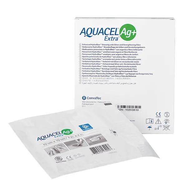 Aquacel Ag+ Extra Kompressen - Antimikrobielle silberionenhaltige Wundauflage