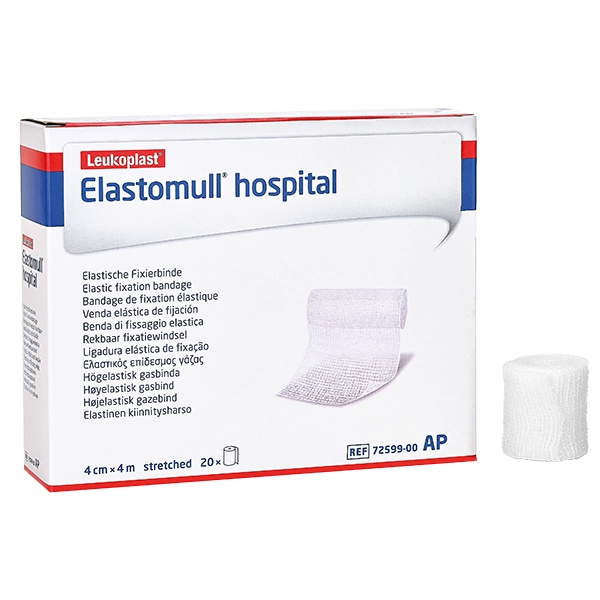 Elastomull hospital - Elastische Fixierbinden zur Fixierung von Wundauflagen, weiß