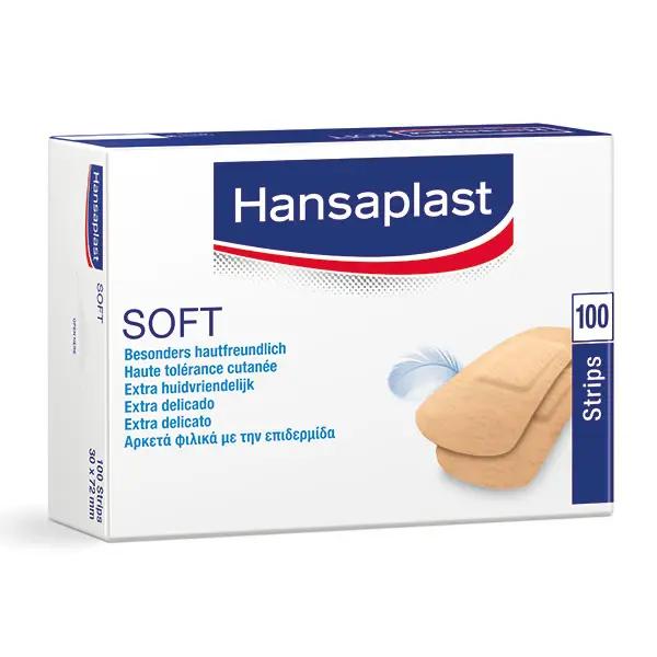 Hansaplast Soft Strips - Pflaster zur schnellen Versorgung von kleinen Wunden
