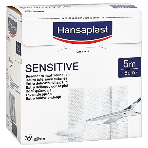 Hansaplast Sensitive - Pflaster für empfindliche Haut, Besonders hautfreundlich