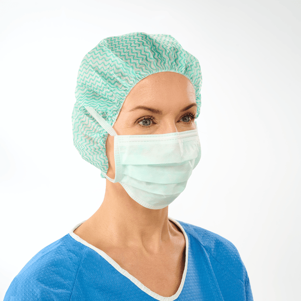 L&R Sentinex OP-Masken Classic, grün - Vliesstoff, zum Binden, latex- und glasfaserfrei