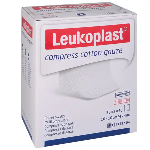 Leukoplast compress cotton gauze - Sterile Mullkompressen