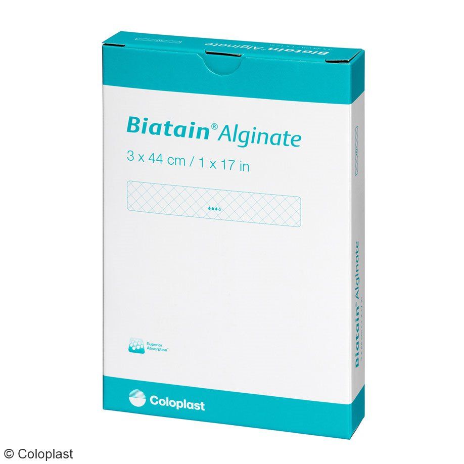 Biatain Alginate Tamponaden, steril, 44cm/2g - Für mittelstark - stark exsudierende Wunden