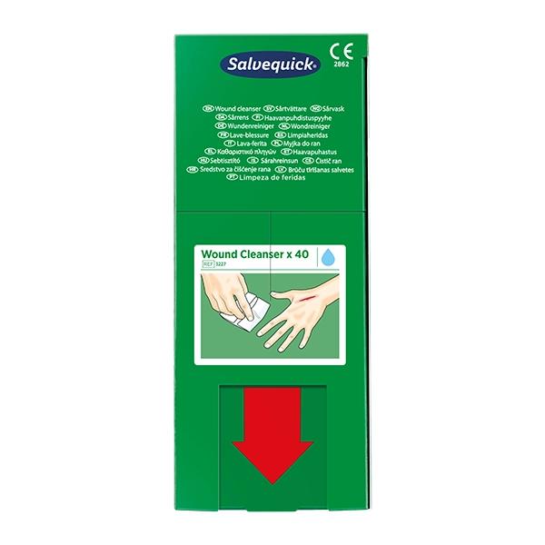 Cederroth Nachfüllpackungen mit Salvequick Wundreiniger - Steril, Hautfreundlich