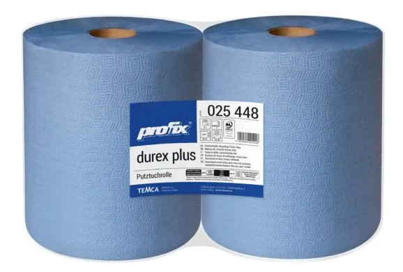 profix durex plus Putztuchrolle - Industrieputztücher, 36×38cm (B×L), 2 Rollen á 500 Blatt