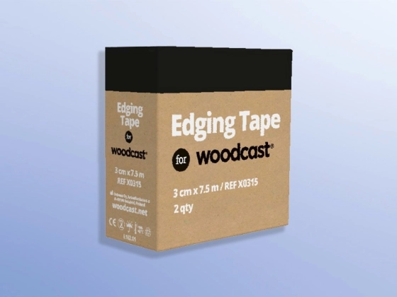 Kantenpolster Woodcast 3 cm x 7,5 m - 2 Rollen, selbstklebend