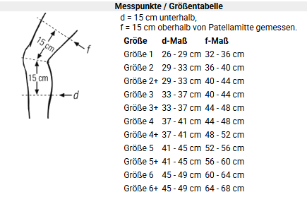 BORT Kniebandage mit einstellbarem Gelenk, silber/grau - Rechtes Knie