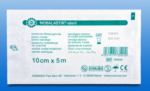 Nobalastik, steril - Mittelzugbinden mit komprimierender Wirkung, 16 Stück
