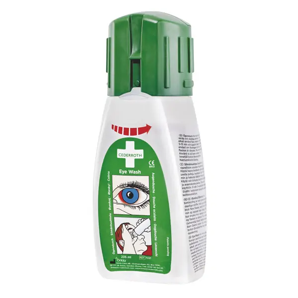 Cederroth Augendusche im Taschenformat - Steril, Kompakt, Tragbar, Ideal für unterwegs