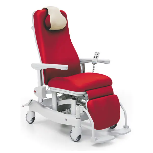 Comfort Transportstuhl - Ruhesessel Vario EG - Teilelektrisch, Fahrbar, Inkl. Fußstützen