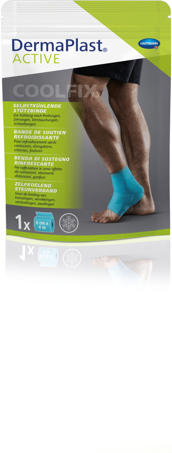 Hartmann DermaPlast Active Cool Fix - Bandage 6 cm x 4 m selbstkühlende Stützbinde