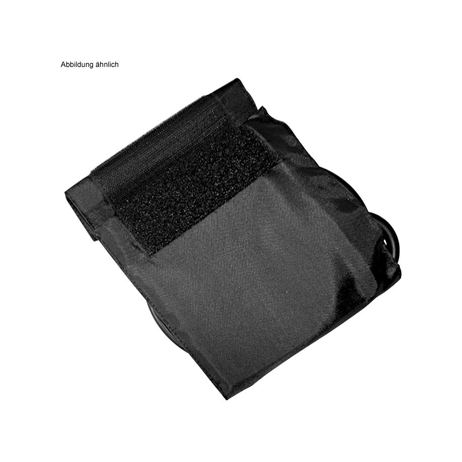 Klettenmanschette Doppelschlauch, schwarz - Starke Arme, Umfang 33 - 41 cm (Erwachsene)