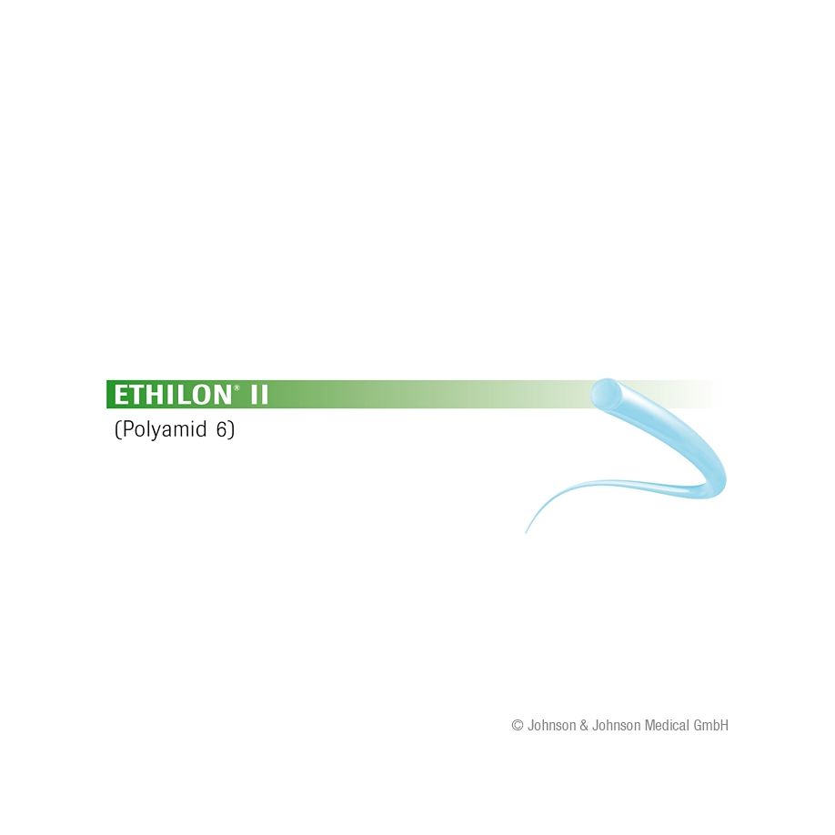 Ethilon II, 3Dtzd - Blaues monofiles Nahtmaterial, Nicht resorbierbar