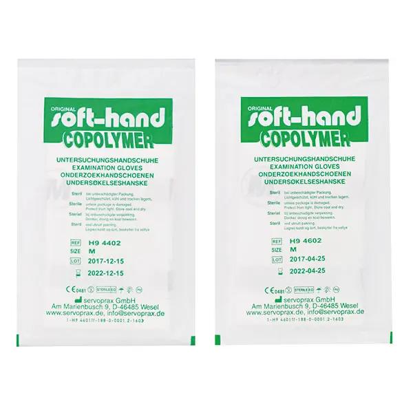 Soft-Hand Copolymer - Untersuchungshandschuhe, Steril - auf Papier gezogen