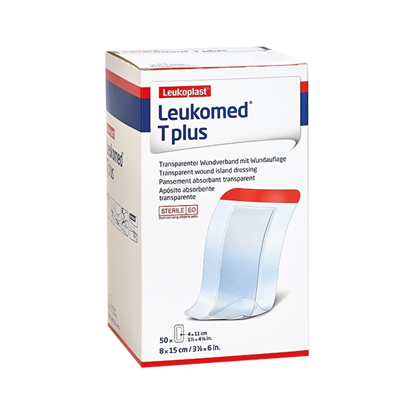Leukomed T Plus - Post-OP Folienverband mit stark saugfähiger Wundauflage, transparent