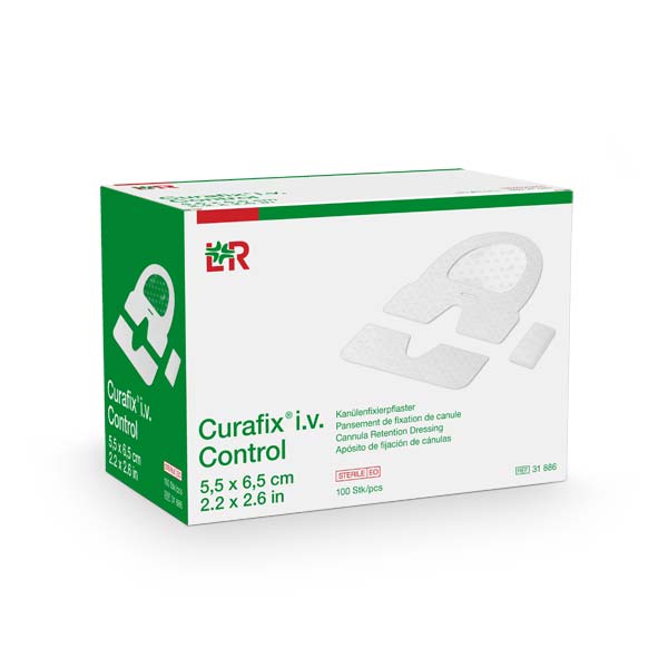 Curafix i.v. Control, Lohmann & Rauscher - Fixierpflaster mit transparentem Sichtfenster