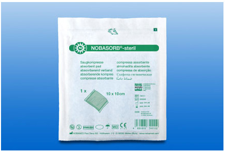 Nobasorb steril - Hochsaugfähige Wundkompressen