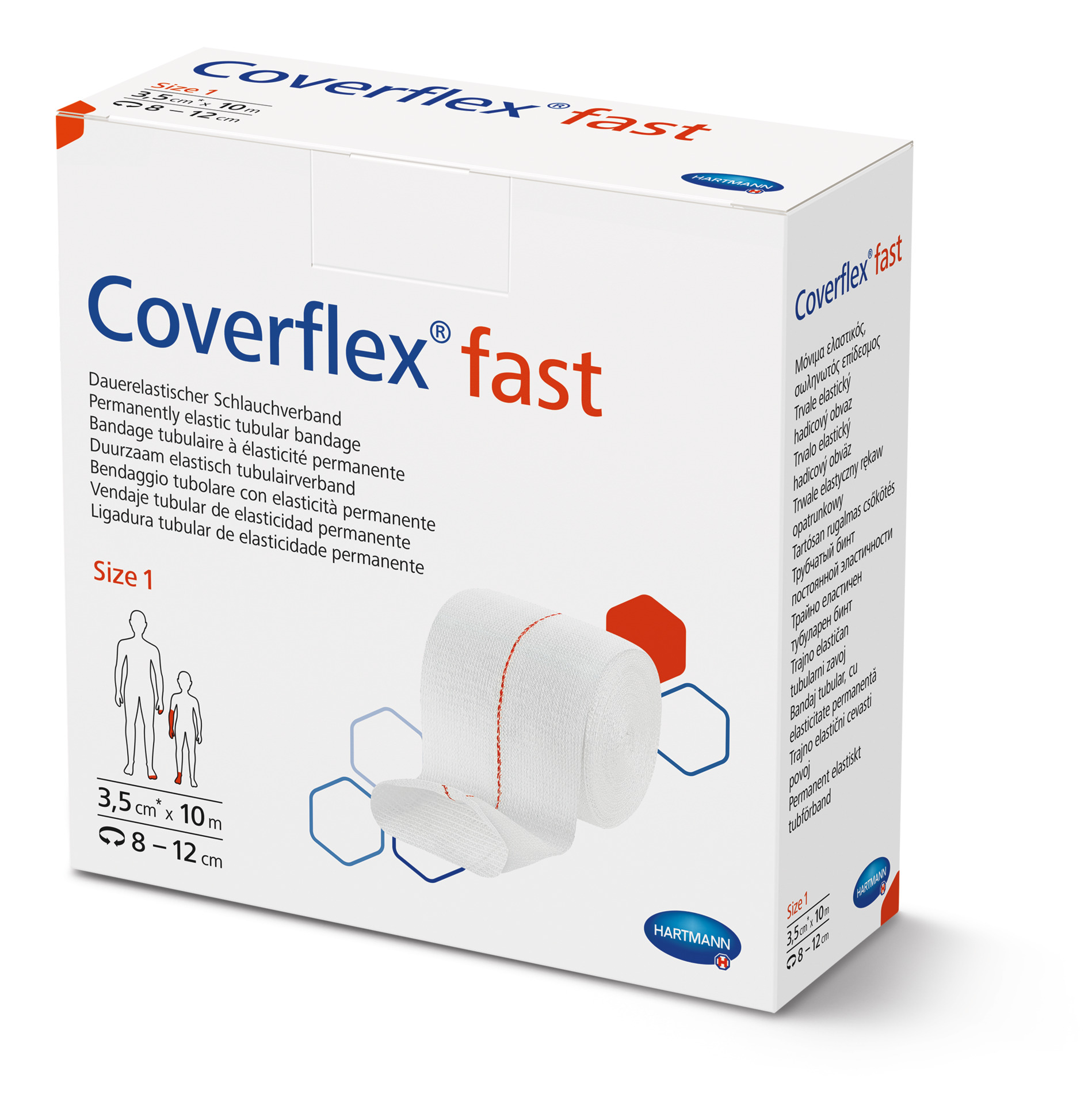 Coverflex fast - Dauerelastischer Rundgestrickter nahtloser Schlauchverband aus Viskose