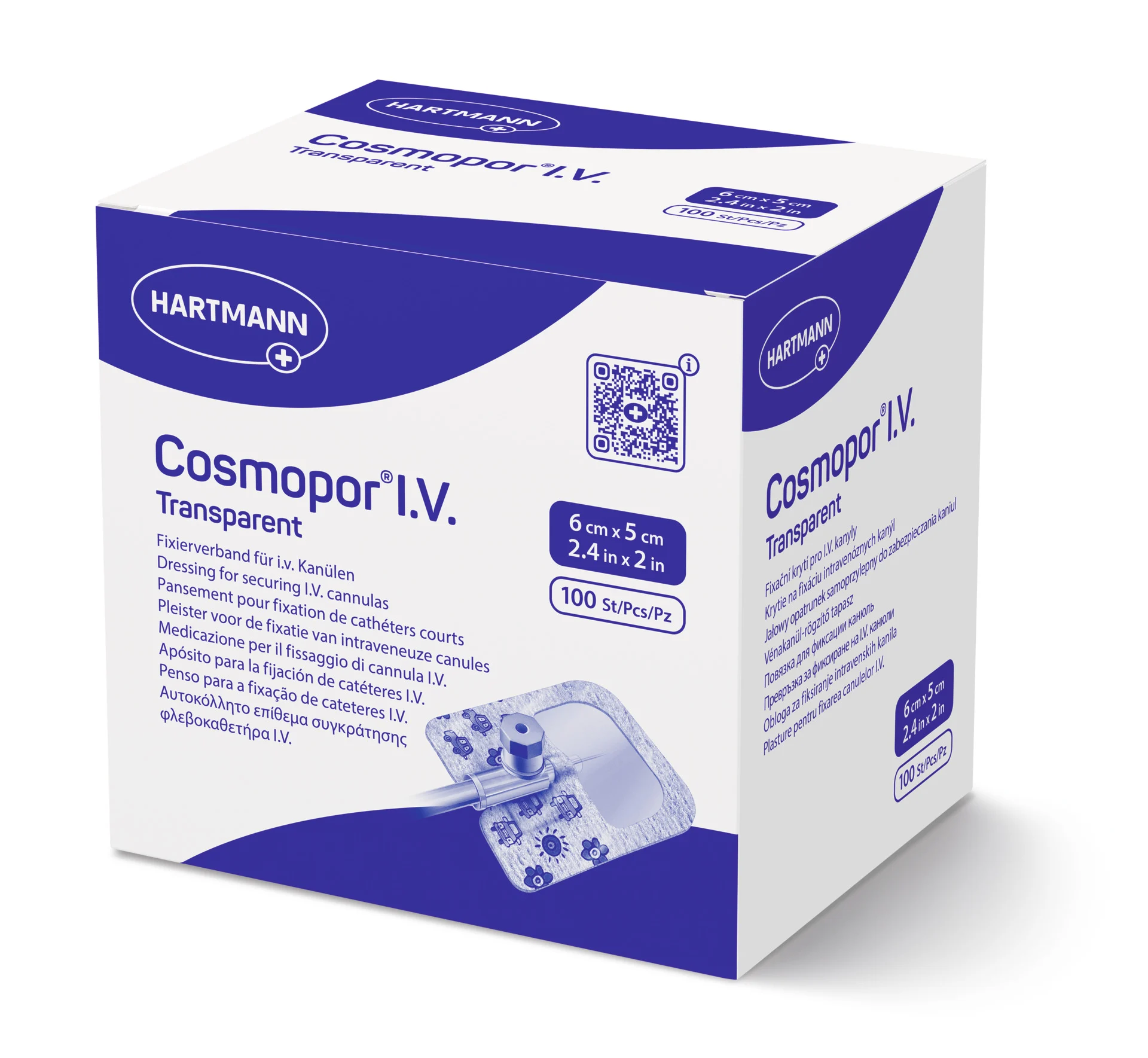 Hartmann Cosmopor I.V. transparent - Selbstklebendes Kanülenfixierverband - Wasserdicht