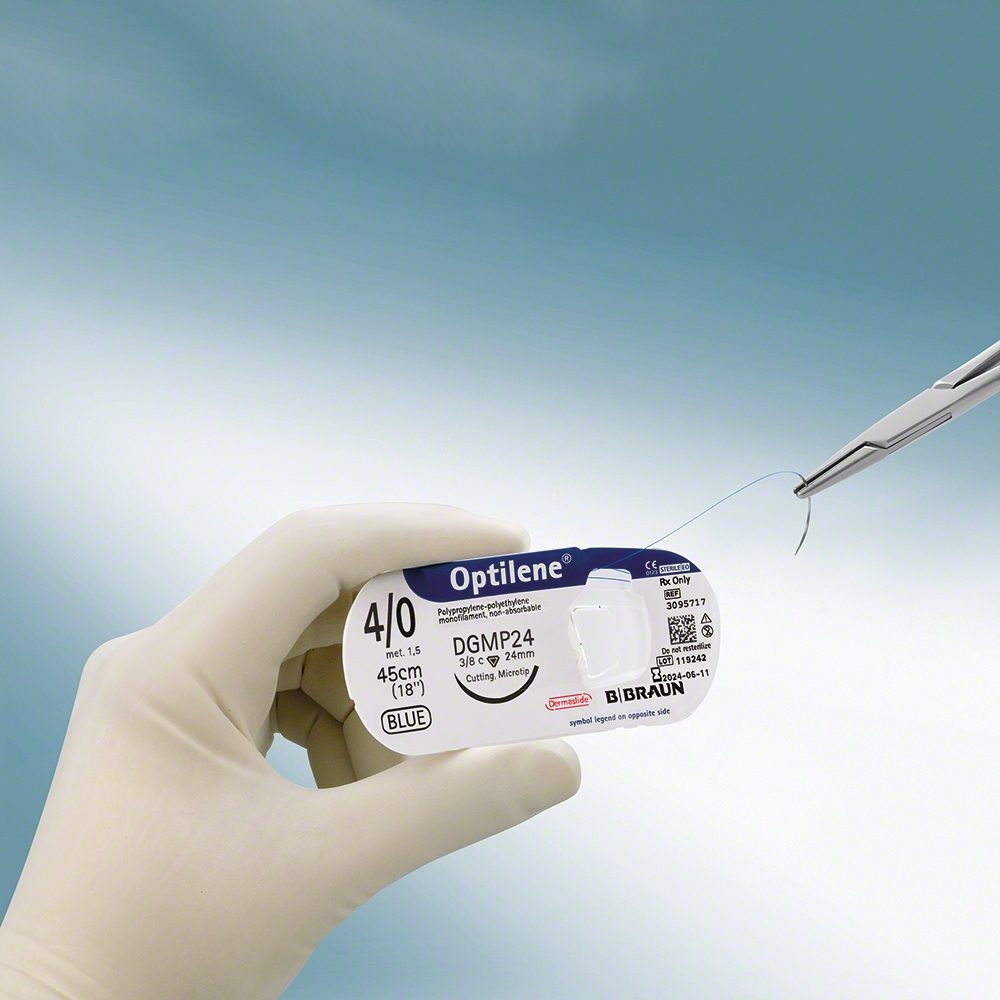 Braun Optilene blau - Nicht resorbierbares, monofiles Nahtmaterial