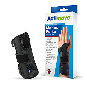 Actimove Manus Forte Handgelenkorthese - mit Aluminiumschiene, schwarz oder hautfarben