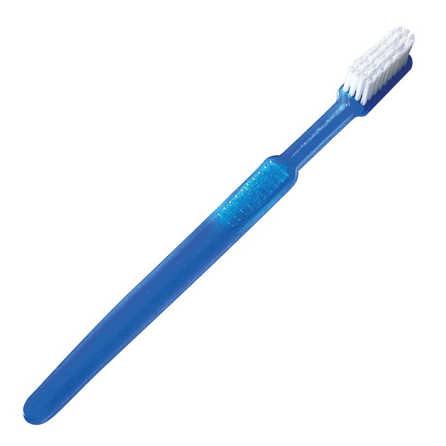 Einmal-Zahnbürsten ohne Paste, blau - 100 Stück
