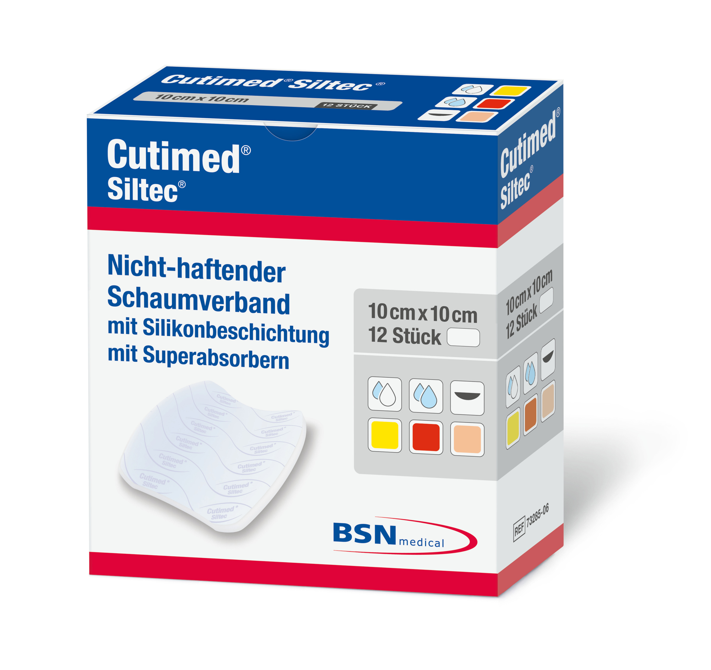 Cutimed Siltec - Hochabsorbierender Silikon-Schaumverband, nicht haftend