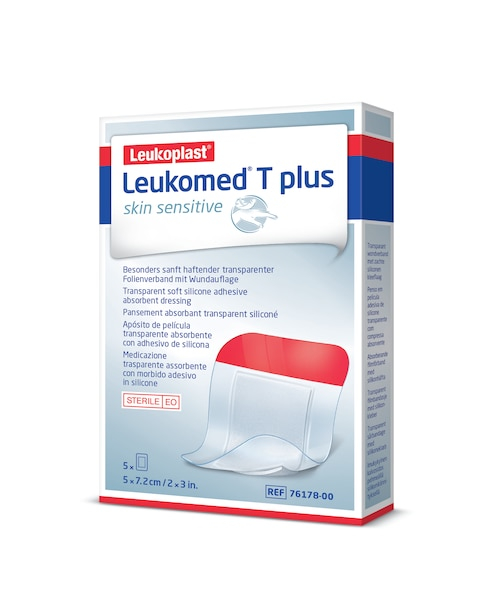 Leukomed T plus skin sensitive - Transparentverband mit Wundauflage steril