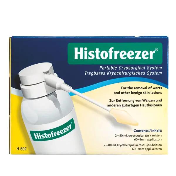 Histofreezer zur Warzenentfernung - Set mit Gas-Spraydose und Spezial-Watte Applikatoren