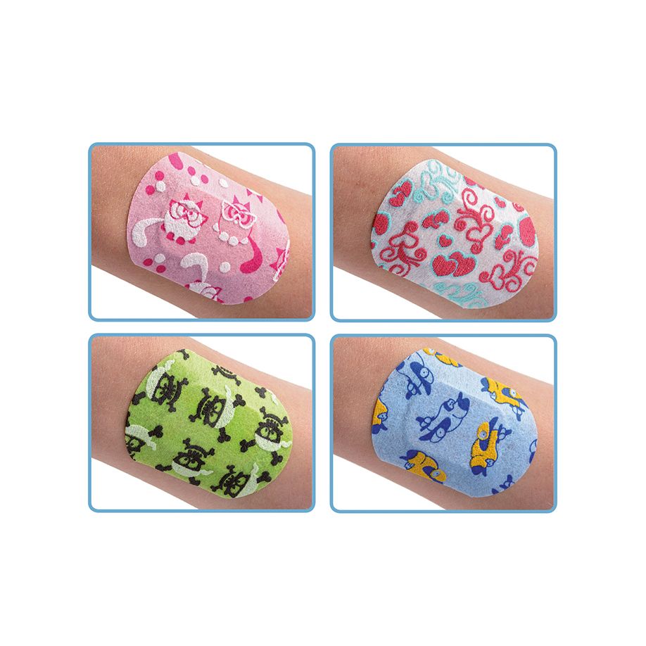 Drop 3D boys and girls Wundverband - 50 Pflaster für Kinder, 5 x 7 cm