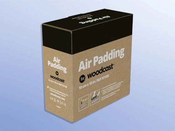 Woodcast Airpadding - spezielles Polsterungsvlies mit seiner 3D-Struktur, selbstklebend