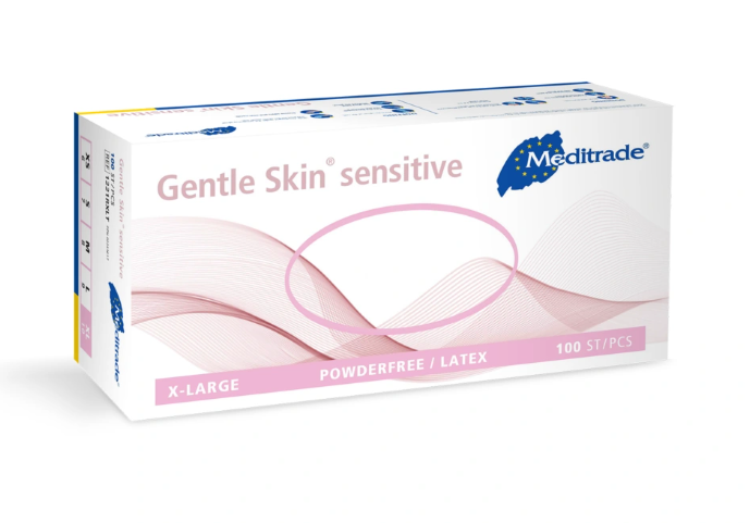 Gentle Skin sensitiv, unsteril - Puderfreie Latex-Untersuchungshandschuhe