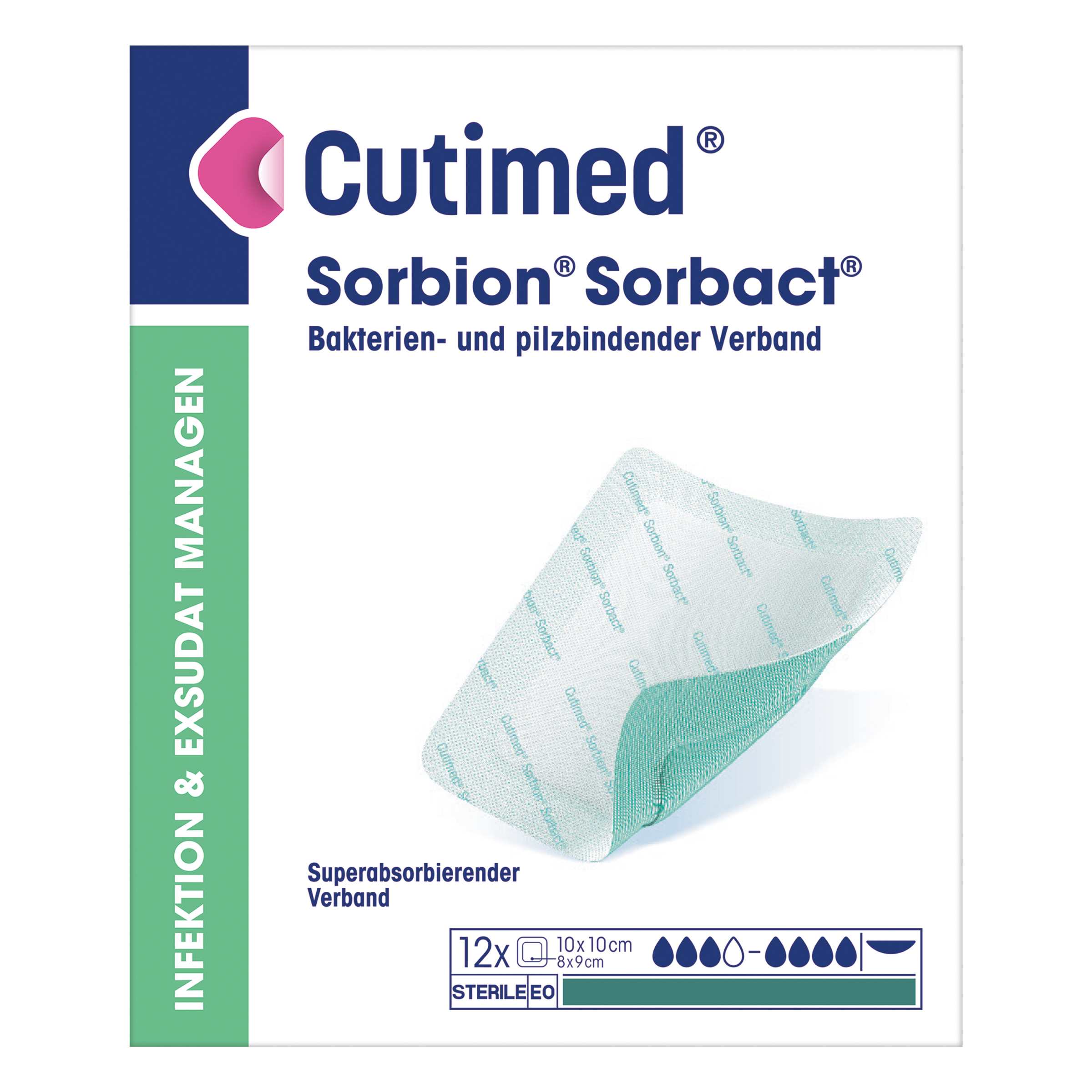 BSN Cutimed Sorbion Sorbact Wundverband - Infektionsprophylaxe, stark exsudierende Wunden