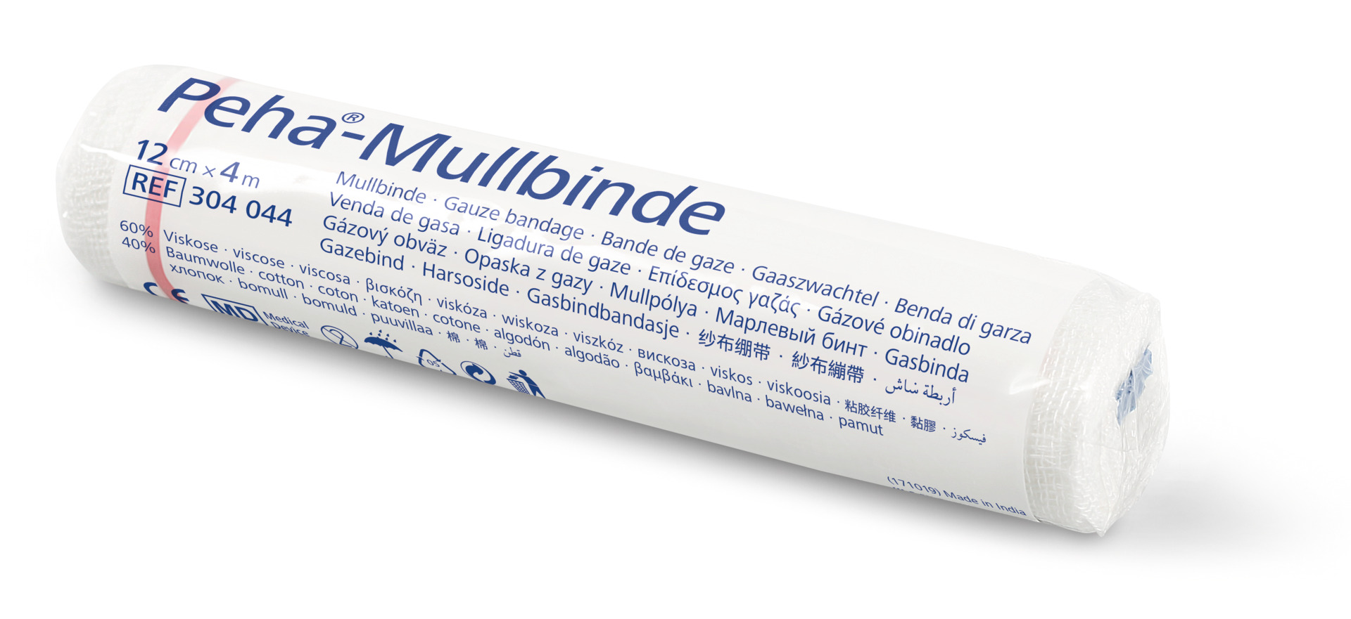 Hartmann Peha-Mullbinden - 20 Stück einzeln verpackte 4m Fixierbinde