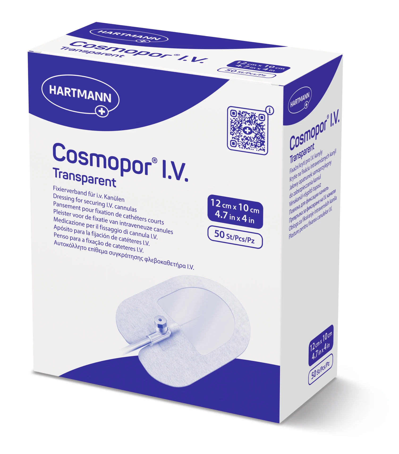 Hartmann Cosmopor I.V. transparent - Selbstklebendes Kanülenfixierverband - Wasserdicht