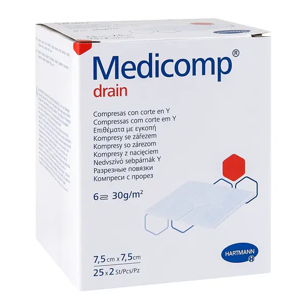 Medicomp drain Schlitzkompressen