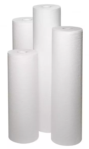 TEMDEX Liegenauflagen - 100 m, 2-lagiges hochweißes Zellstoff-Tissue, 6 Rollen a 265 Blatt