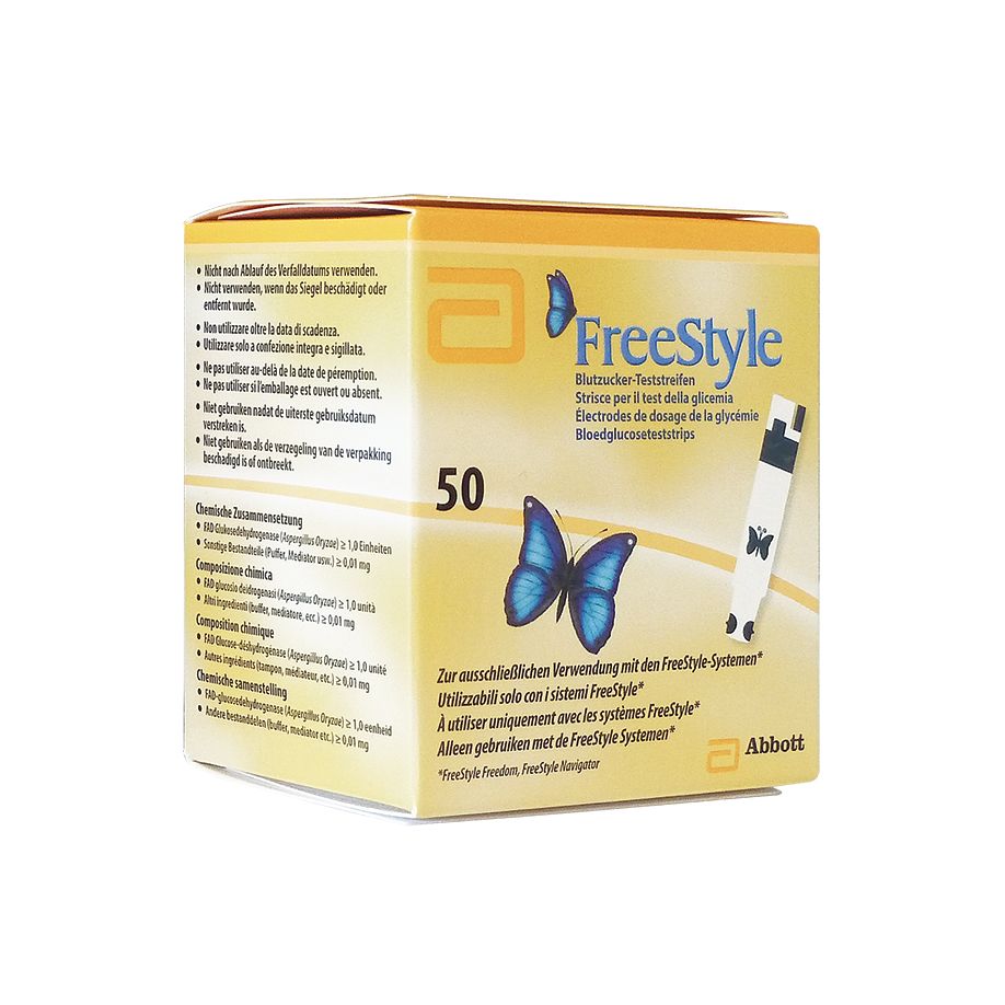 FreeStyle Blutzuckerteststreifen - Für FreeStyle/Freedom/Mini Blutzuckermessgerät