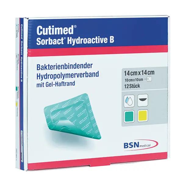 BSN Cutimed Sorbact Hydroactive B - Wundverband bei postoperativen Wunden, Pack á 12 Stück